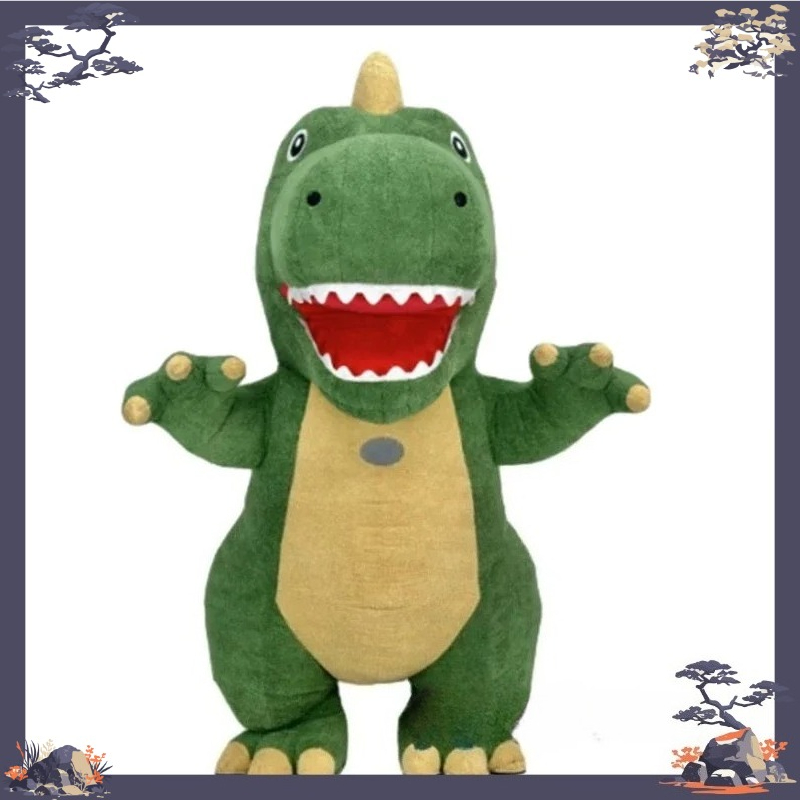 Inflatable Dinosaur Costume Adult - زي تنكري على شكل ديناصور أخضر