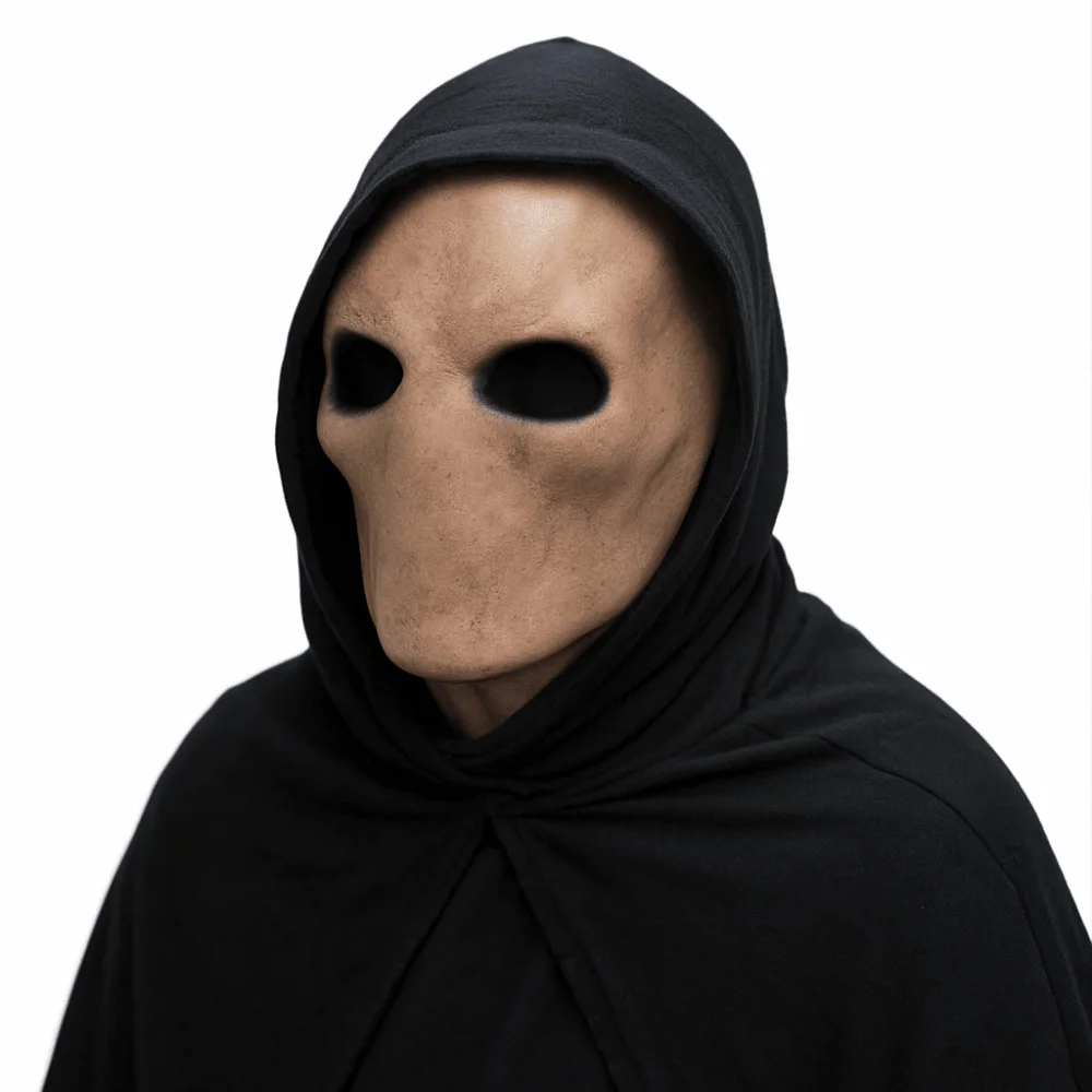 قناع رجل بلا وجه واقعي للهالوي - مراجعة Latex Alien Mask Realistic وسعره