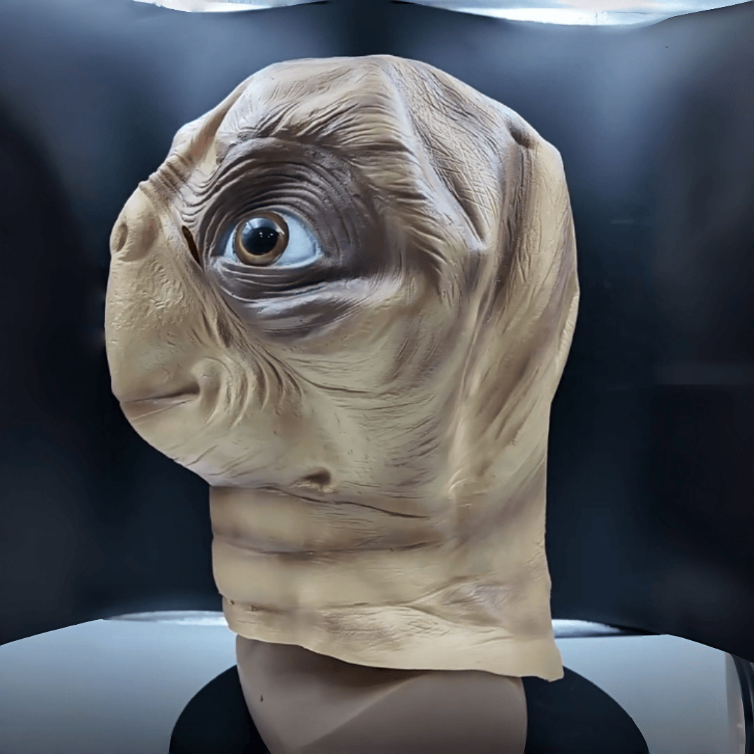 قناع ET الفضائي الواقعي المصنو - مراجعة Latex Alien Mask Realistic وسعره