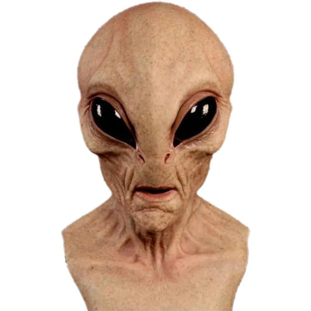 قناع الديناصور الغريب لزي الها - مراجعة Latex Alien Mask Realistic وسعره