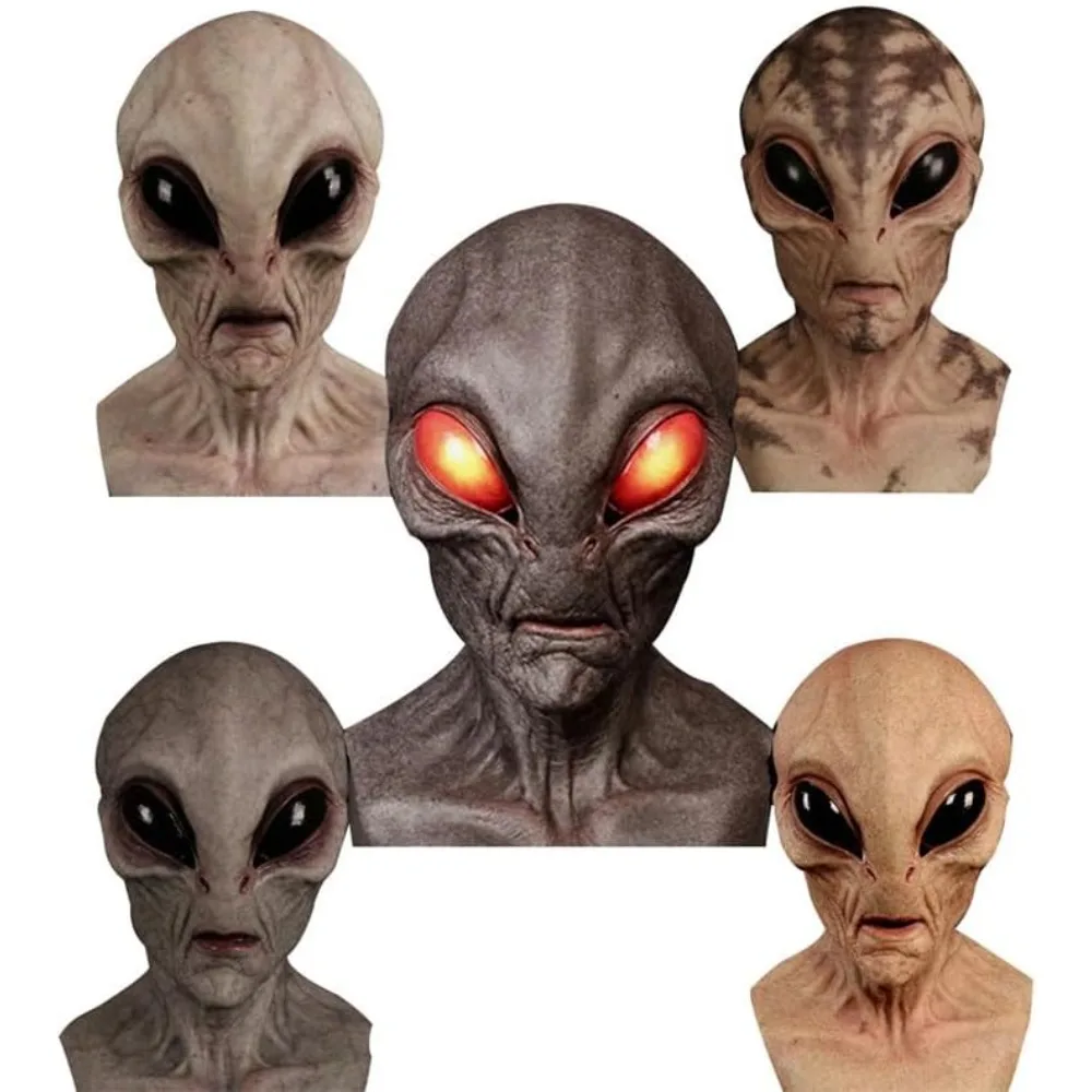 قناع الديناصور الغريب لزي الها - مراجعة Latex Alien Mask Realistic وسعره