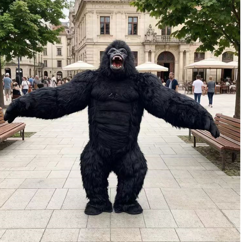 نفخ زي التميمة الغوريلا لحفلة  - مراجعة Inflatable Dinosaur Costume Adult وسعره