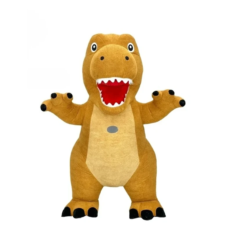 زي تنكري على شكل ديناصور أصفر  - مراجعة Inflatable Dinosaur Costume Adult وسعره